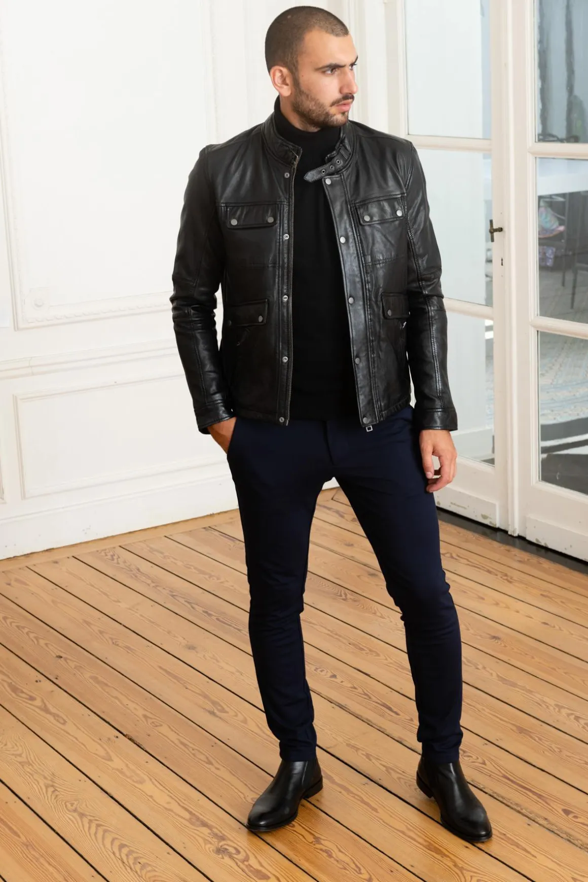 Blouson Homme Oakwood Trucker Noir 501