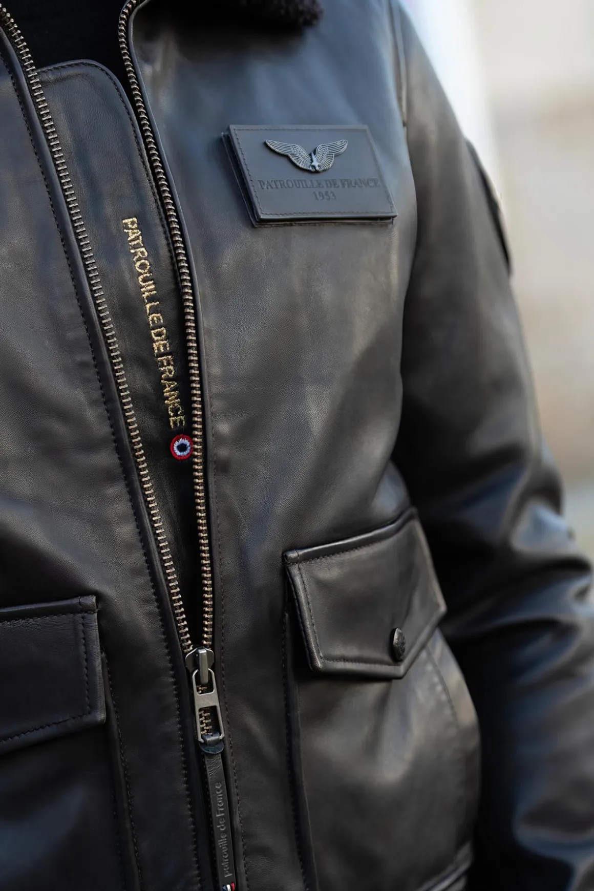 Blouson Homme Patrouille De France A-2 Elite Brown