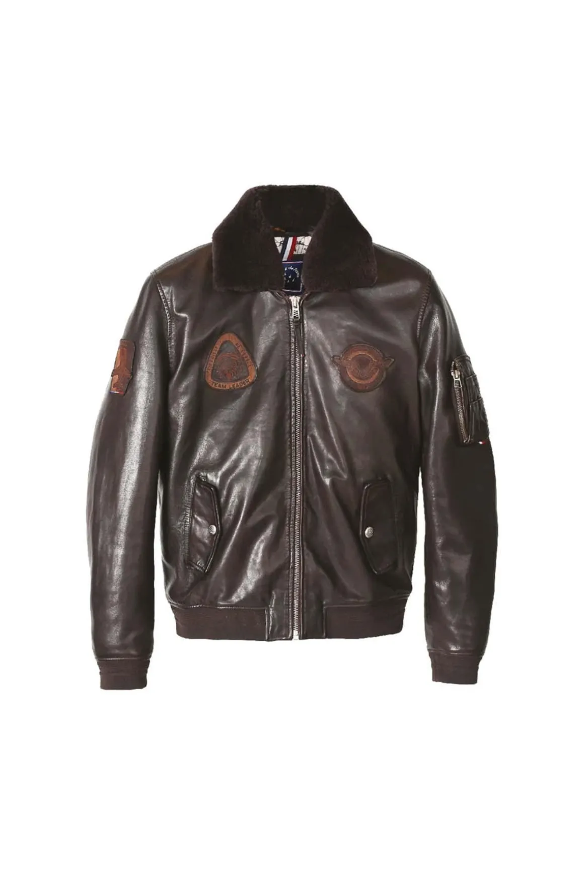 Blouson Homme Patrouille De France Blower Dity Dark Brown