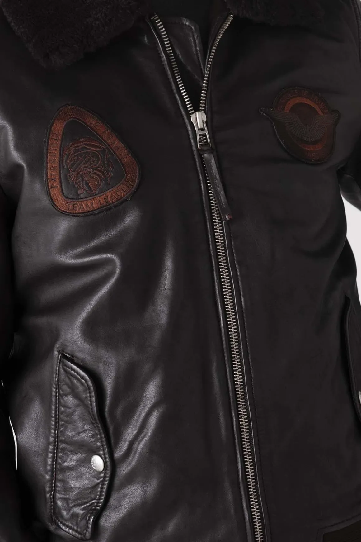 Blouson Homme Patrouille De France Blower Dity Dark Brown
