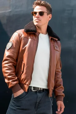 Blouson Homme Patrouille De France Rafal 2.0 Ycon Cognac