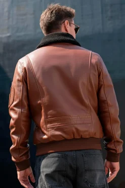 Blouson Homme Patrouille De France Rafal 2.0 Ycon Cognac
