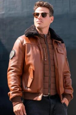 Blouson Homme Patrouille De France Rafal 2.0 Ycon Cognac