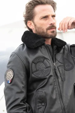 Blouson Homme Patrouille De France Legion Alpha Black