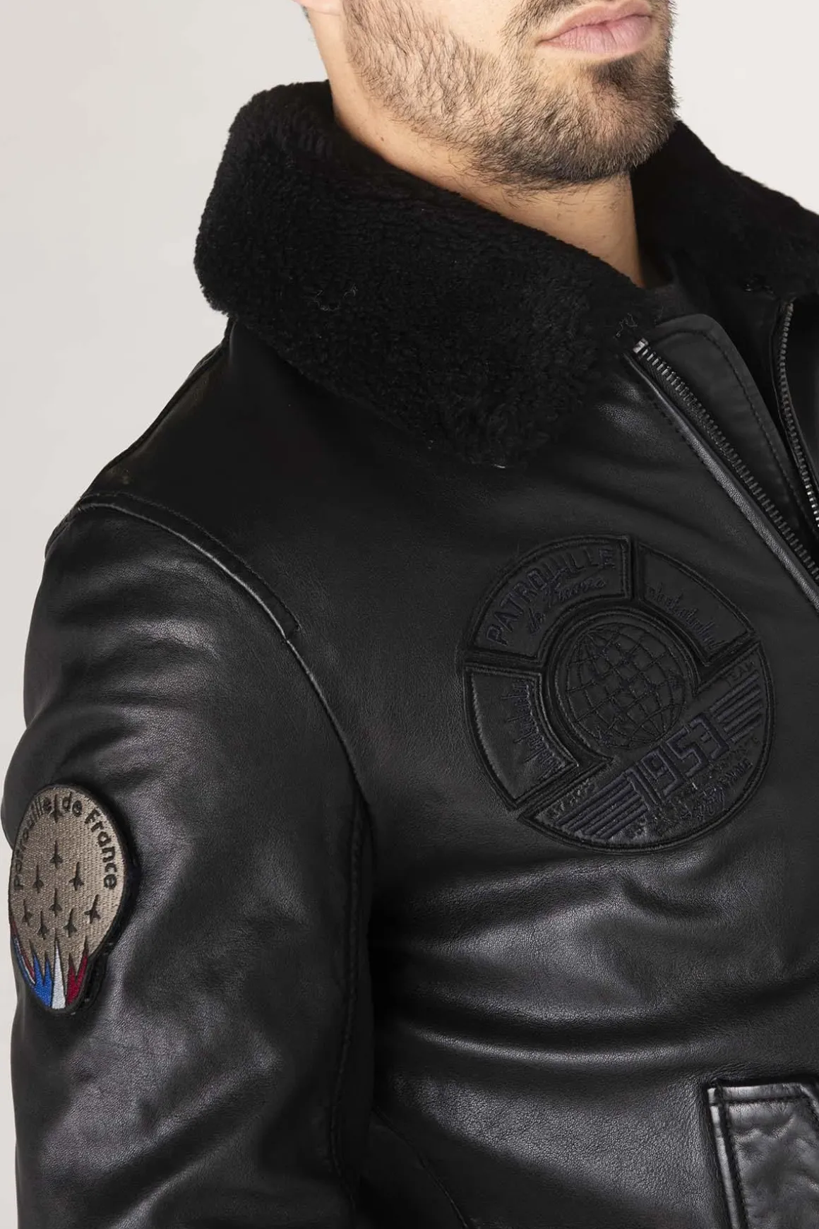 Blouson Homme Patrouille De France Legion Alpha Black