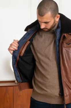 Blouson Homme Patrouille De France Rafal Ycon Cognac