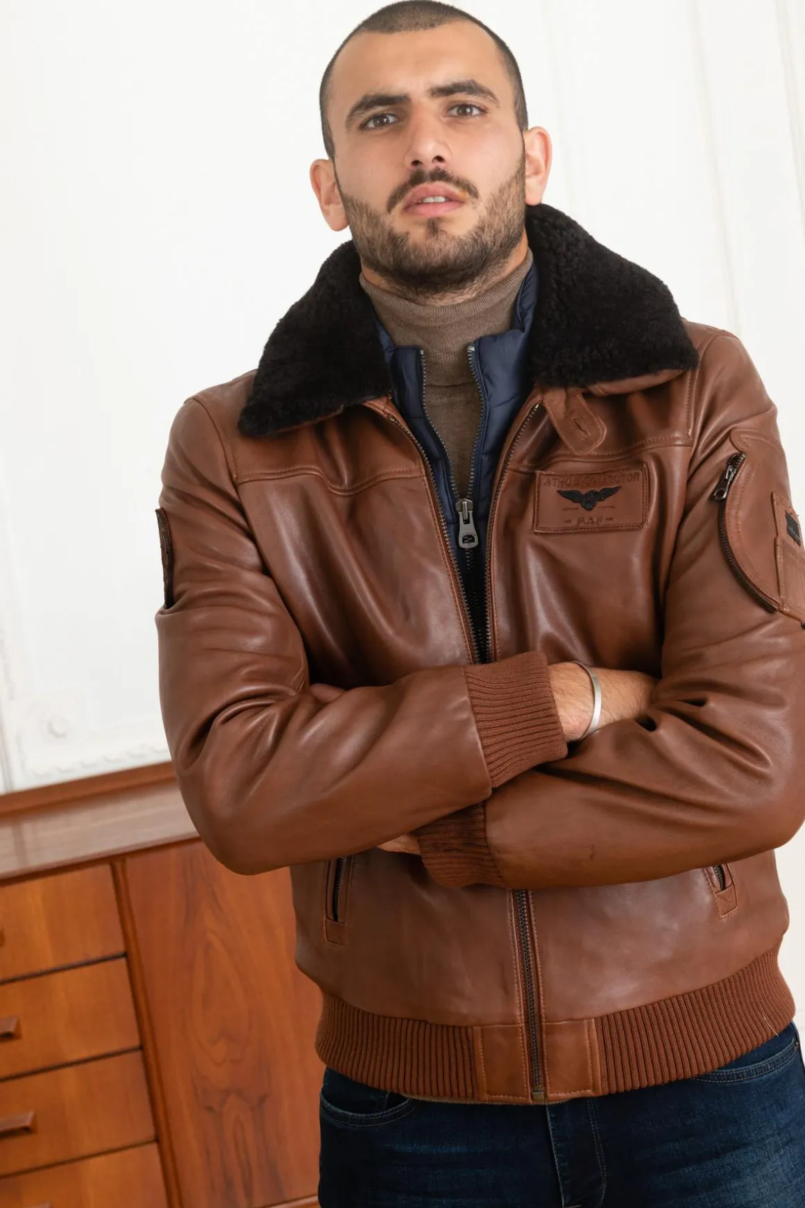 Blouson Homme Patrouille De France Rafal Ycon Cognac