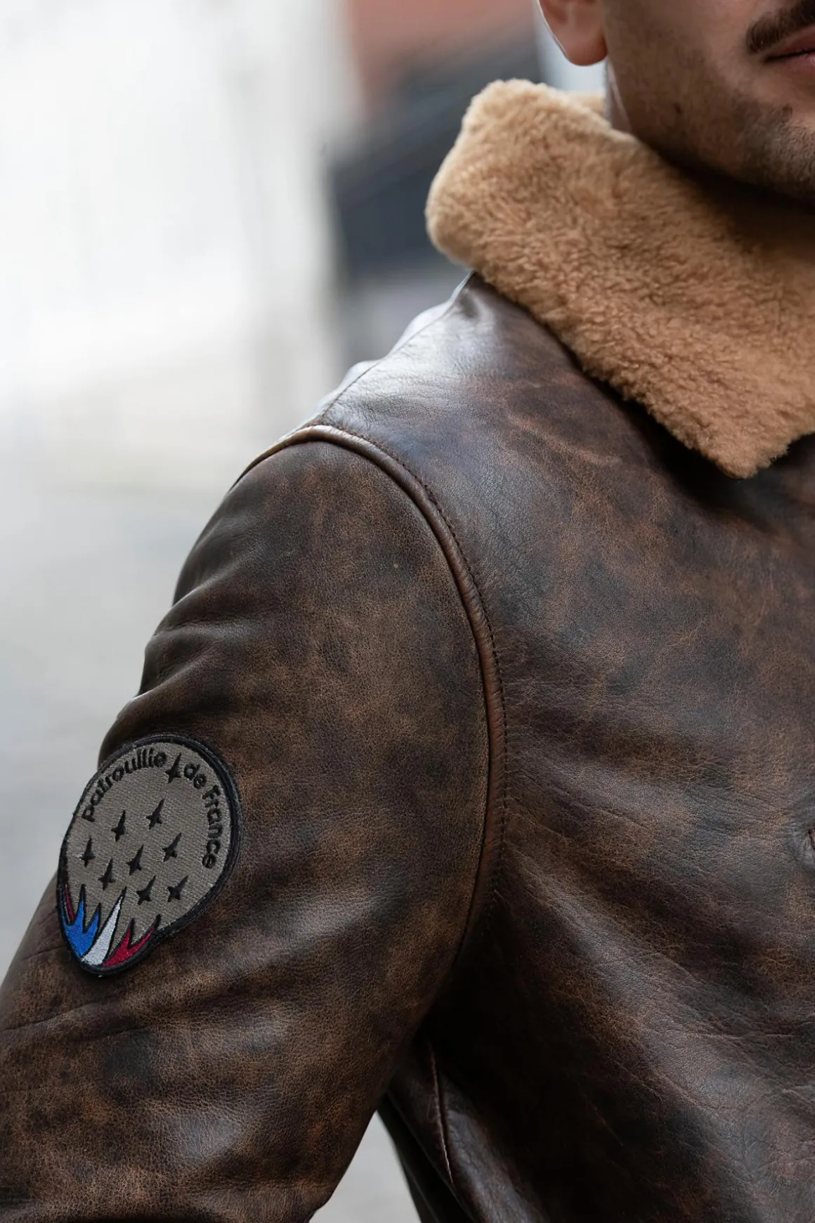 Blouson Homme Patrouille De France Canadian Aeronef Brown