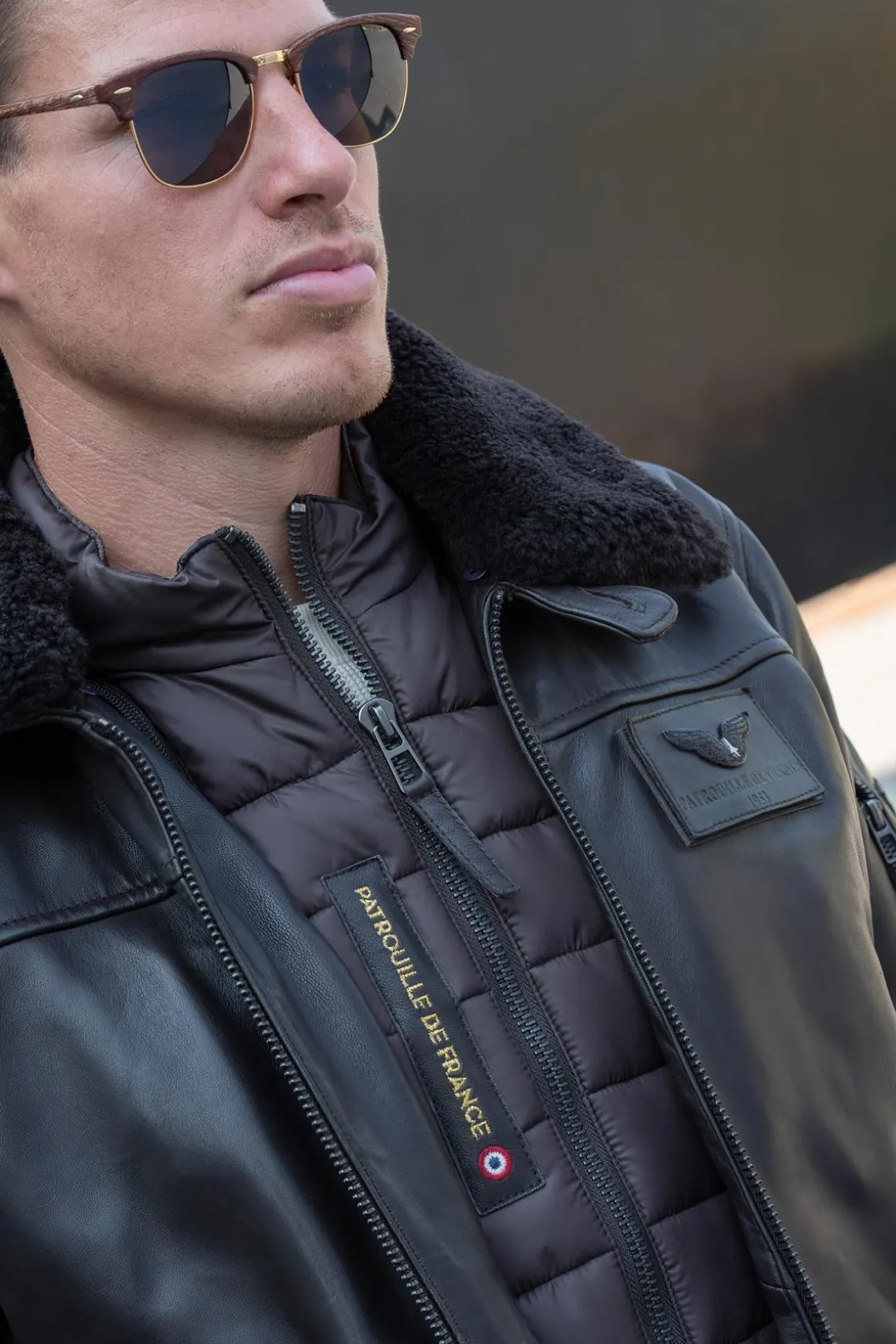 Blouson Homme Patrouille De France Rafal 2.0 Ycon Brown