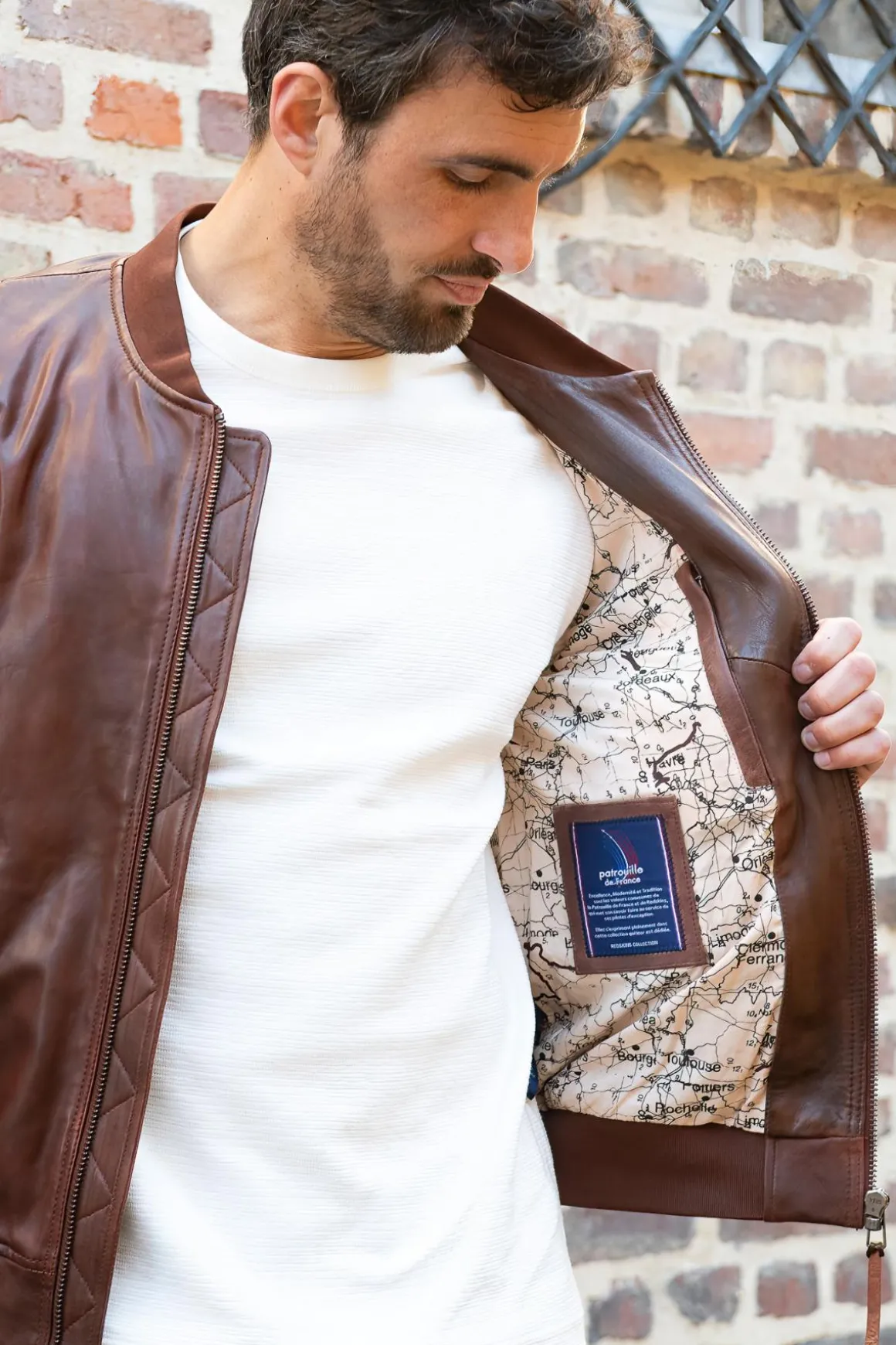 Blouson Homme Patrouille De France Oscar Must Brown