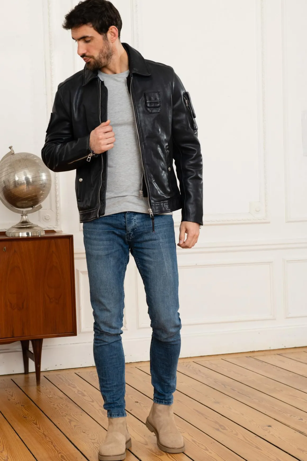 Blouson Homme Patrouille De France Jaegger Alpha Navy
