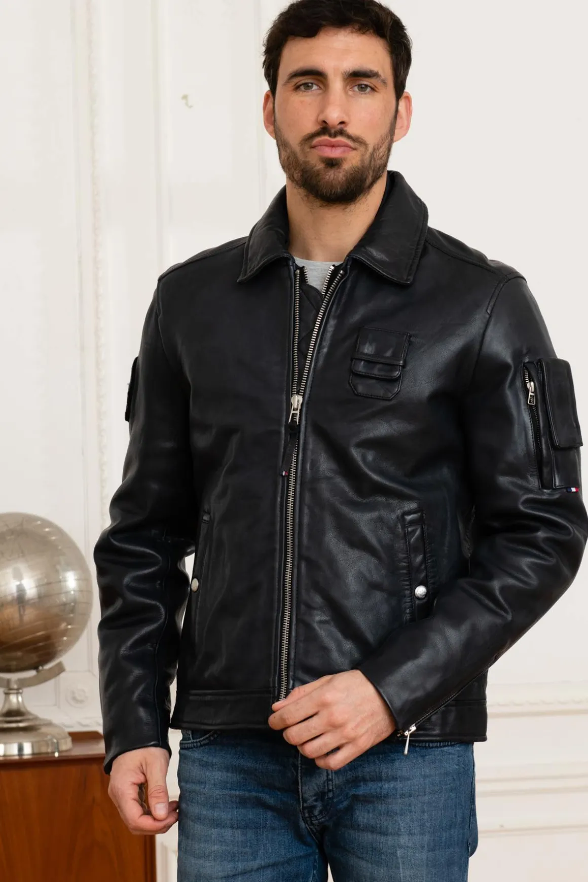 Blouson Homme Patrouille De France Jaegger Alpha Navy