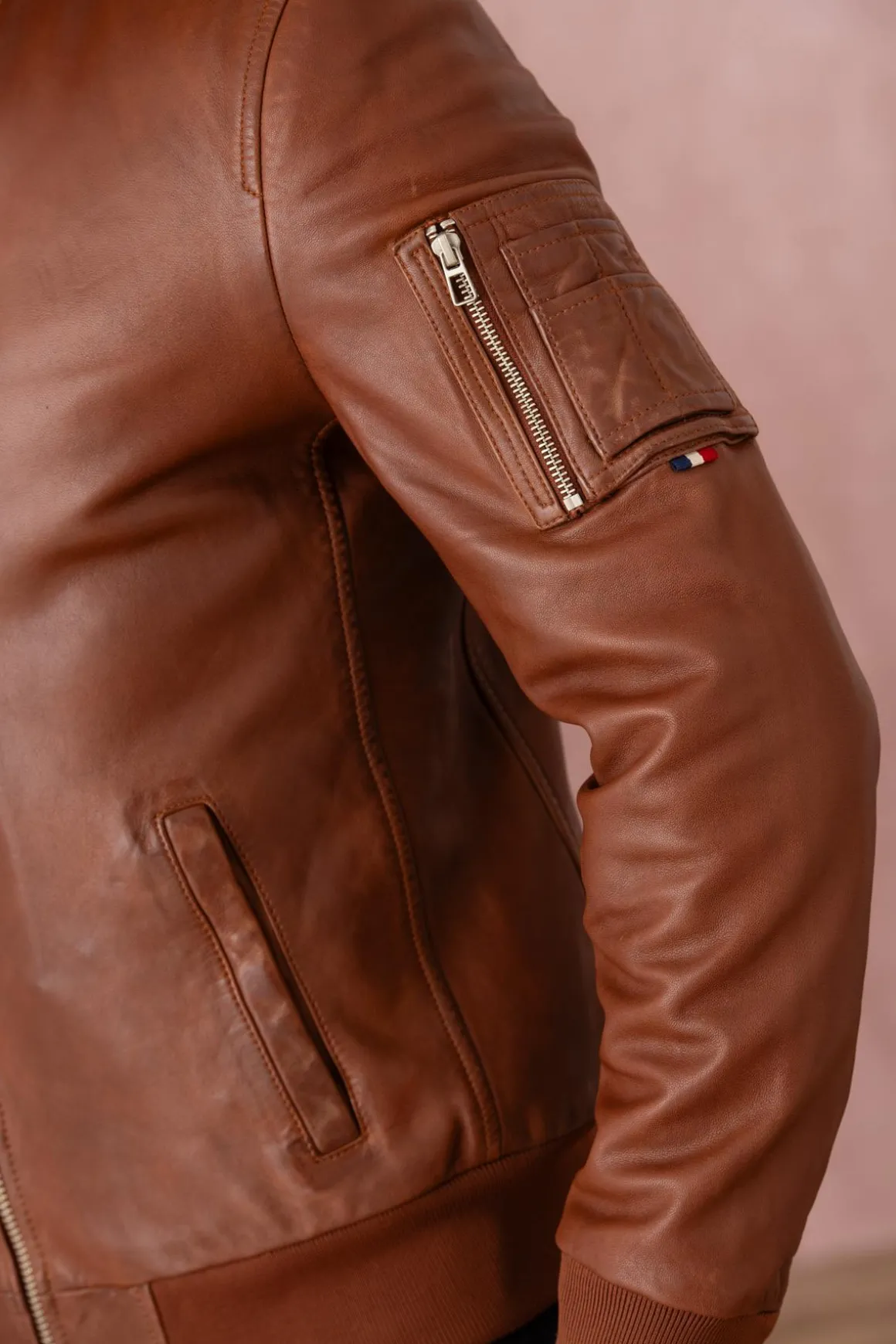 Blouson Homme Patrouille De France Gun Paloma Cognac