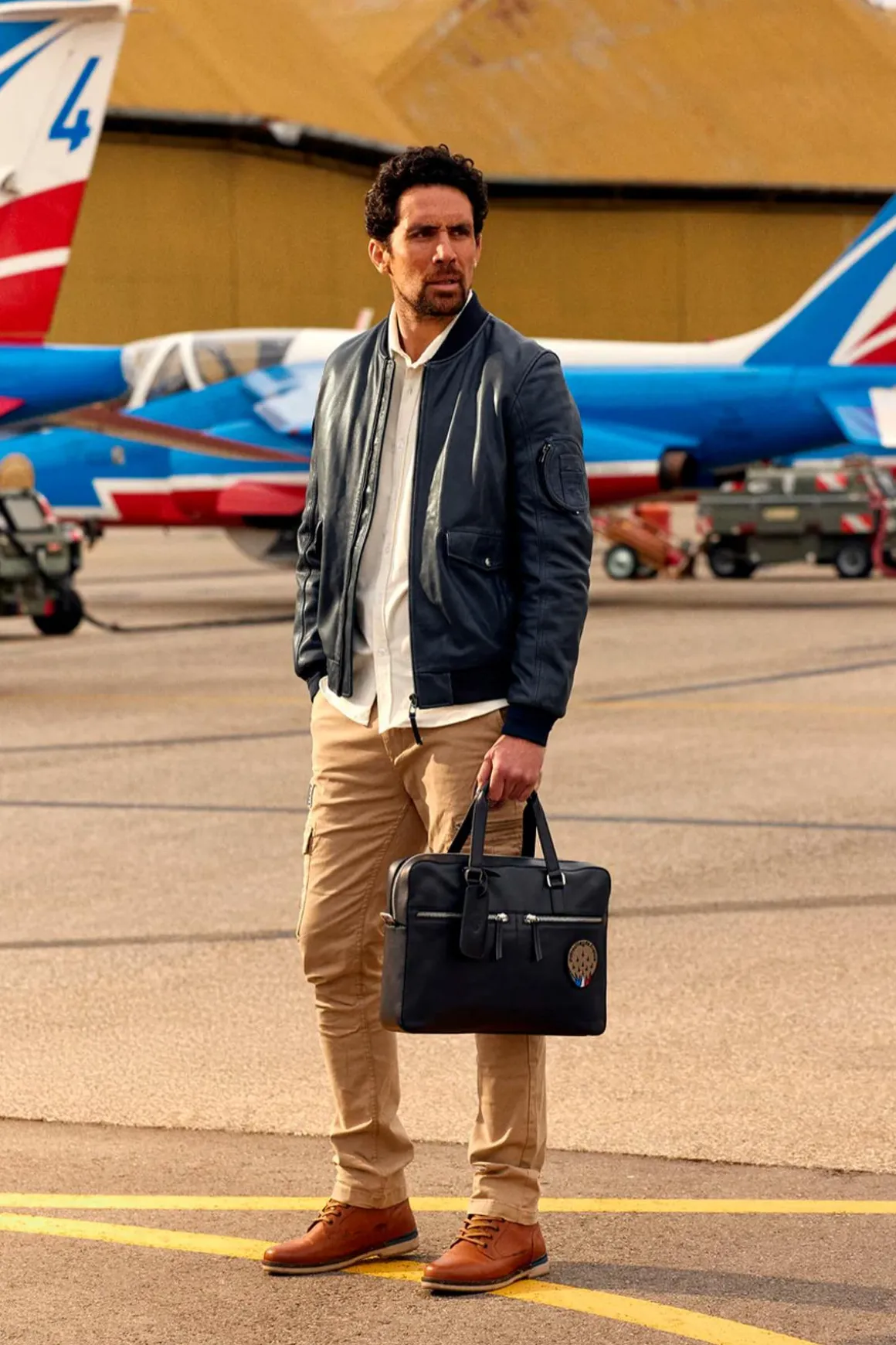 Blouson Homme Patrouille De France Run Alpha Bleu Ocean