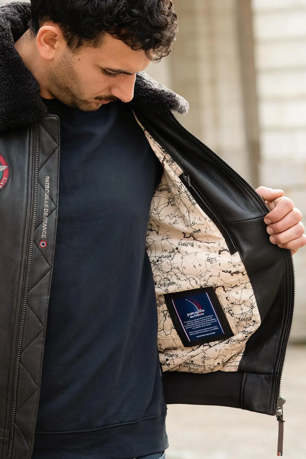 Blouson Homme Patrouille De France Ranger Alpha Brown