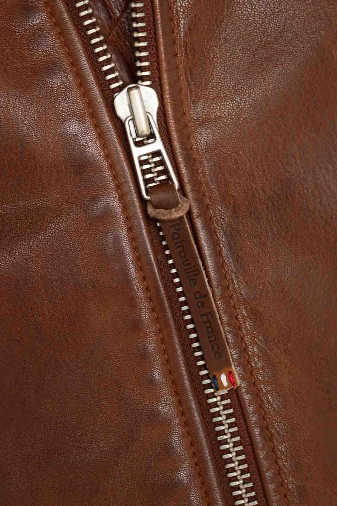 Blouson Homme Patrouille De France Jaegger Alpha Cognac
