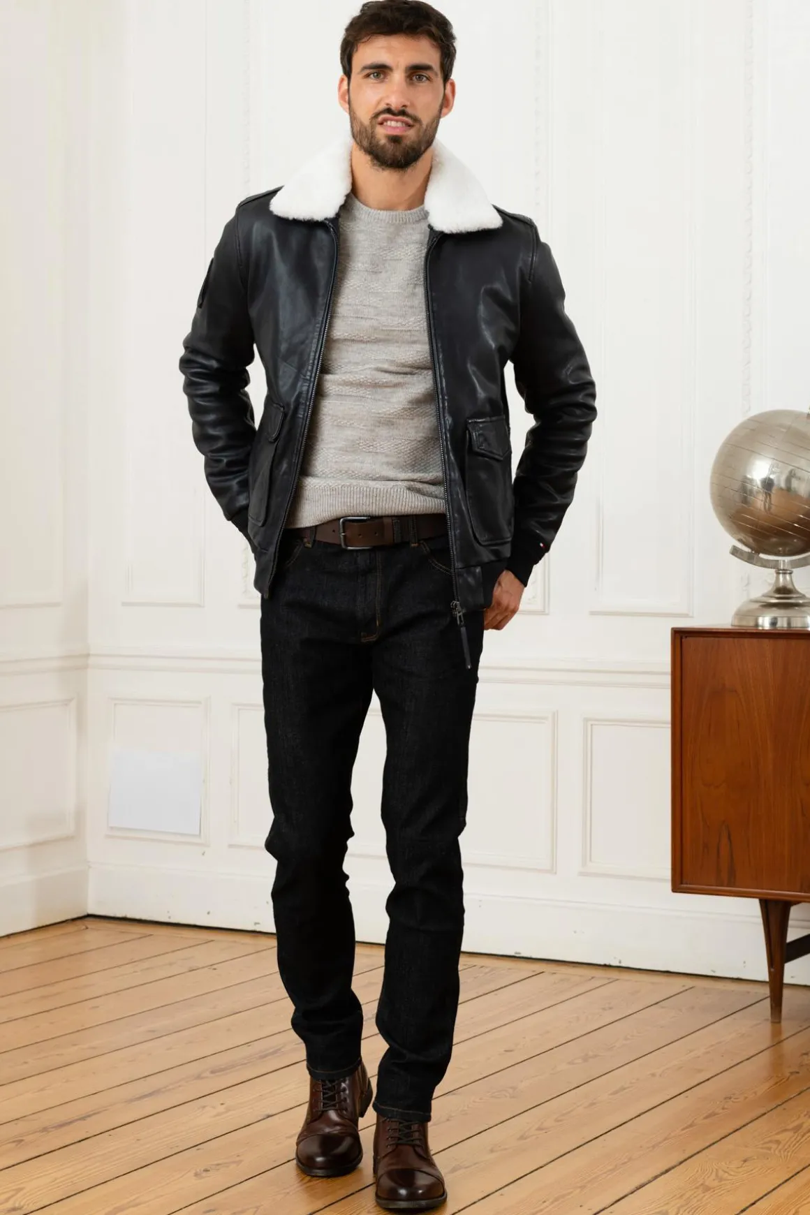 Blouson Homme Patrouille De France Douglas Alpha Navy Blue