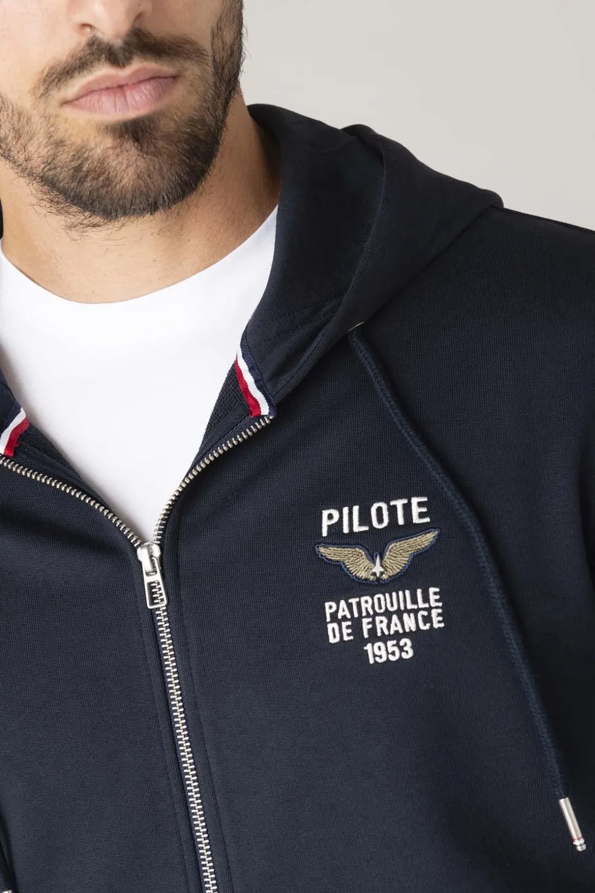 Blouson Homme Patrouille De France Twin French Dark Navy