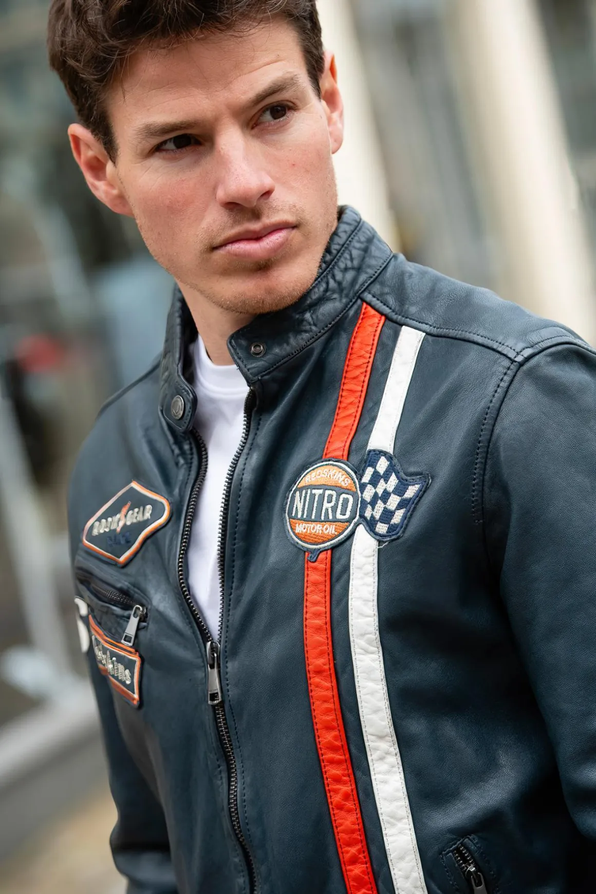 Blouson Homme Redskins Brad Calista Ocean Blue
