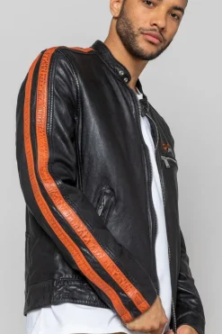 Blouson Homme Redskins Cardiff Calista Black Orange