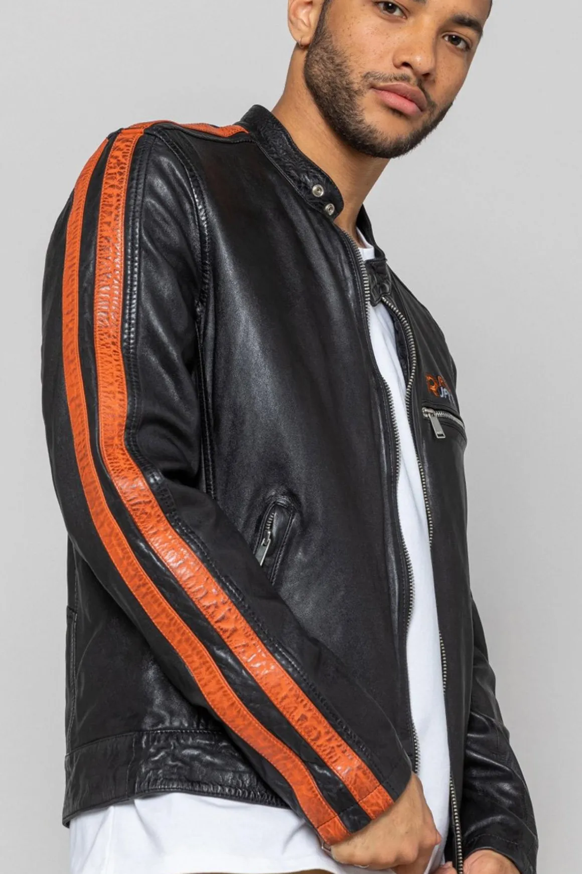 Blouson Homme Redskins Cardiff Calista Black Orange