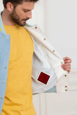 Blouson Homme Redskins Clan Muster Sky Blue / White
