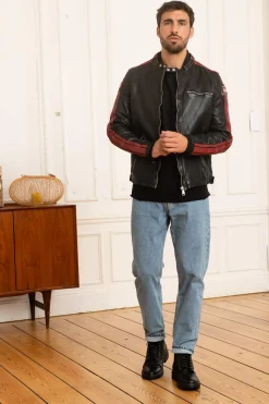 Blouson Homme Redskins Deegan Barcelona Black Red