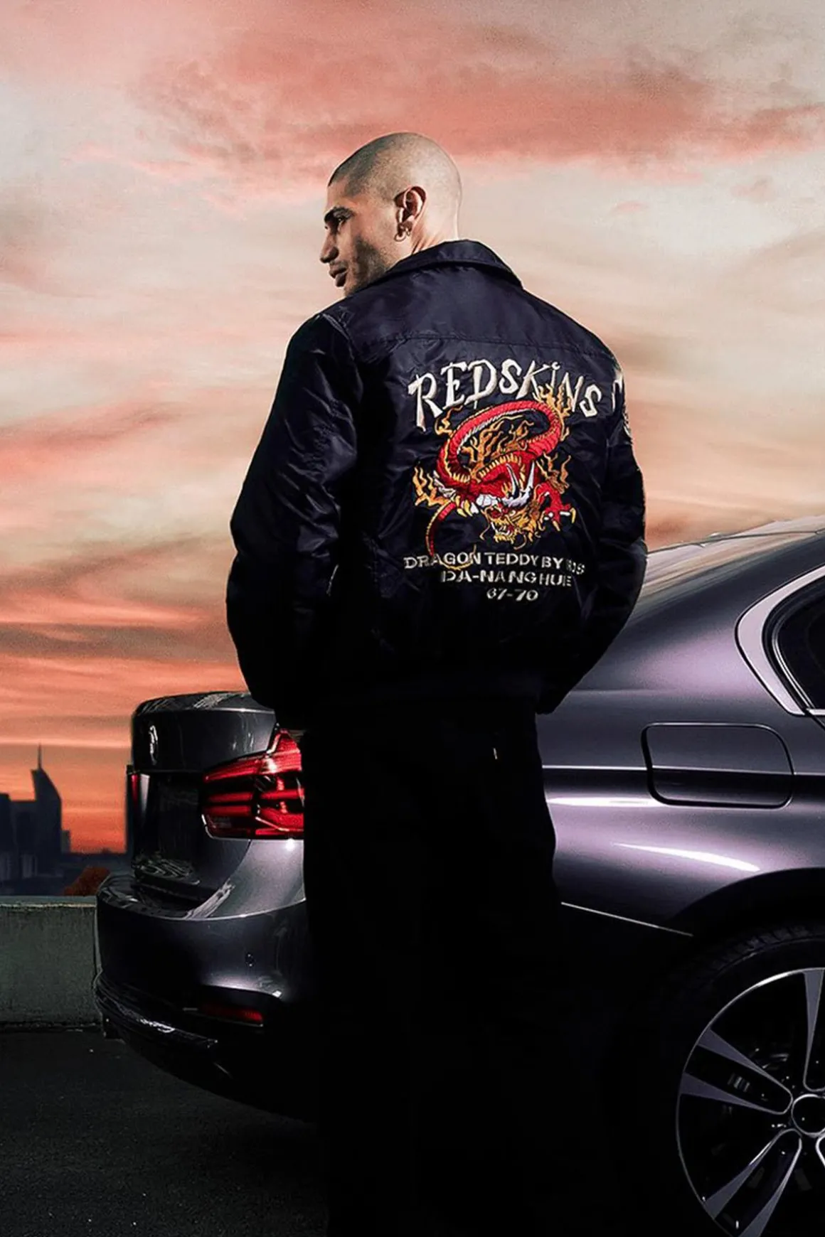 Blouson Homme Redskins Dragon Fighter Black