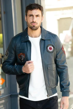 Blouson Homme Redskins Force Unit Ocean Blue