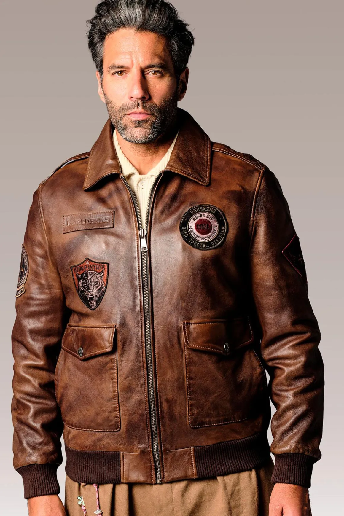 Blouson Homme Redskins Force Unit Brown