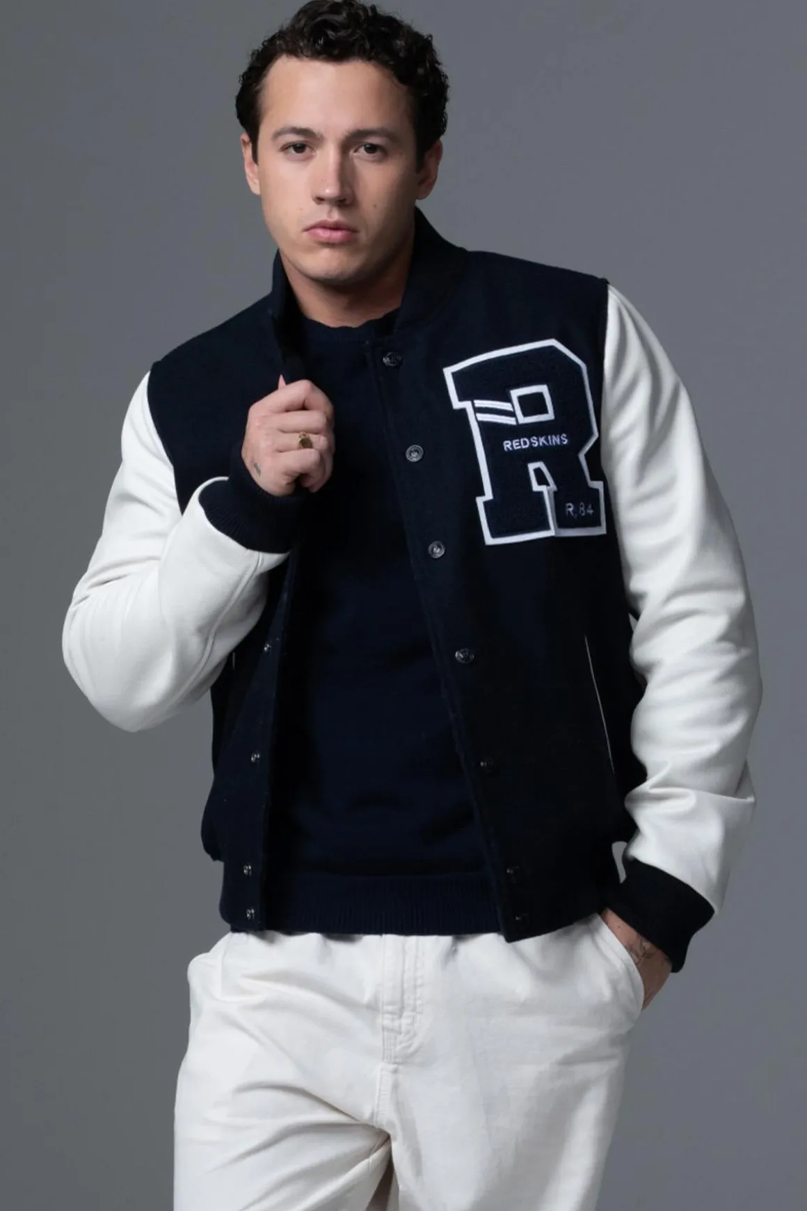 Blouson Homme Redskins Ford Hatch Navy White
