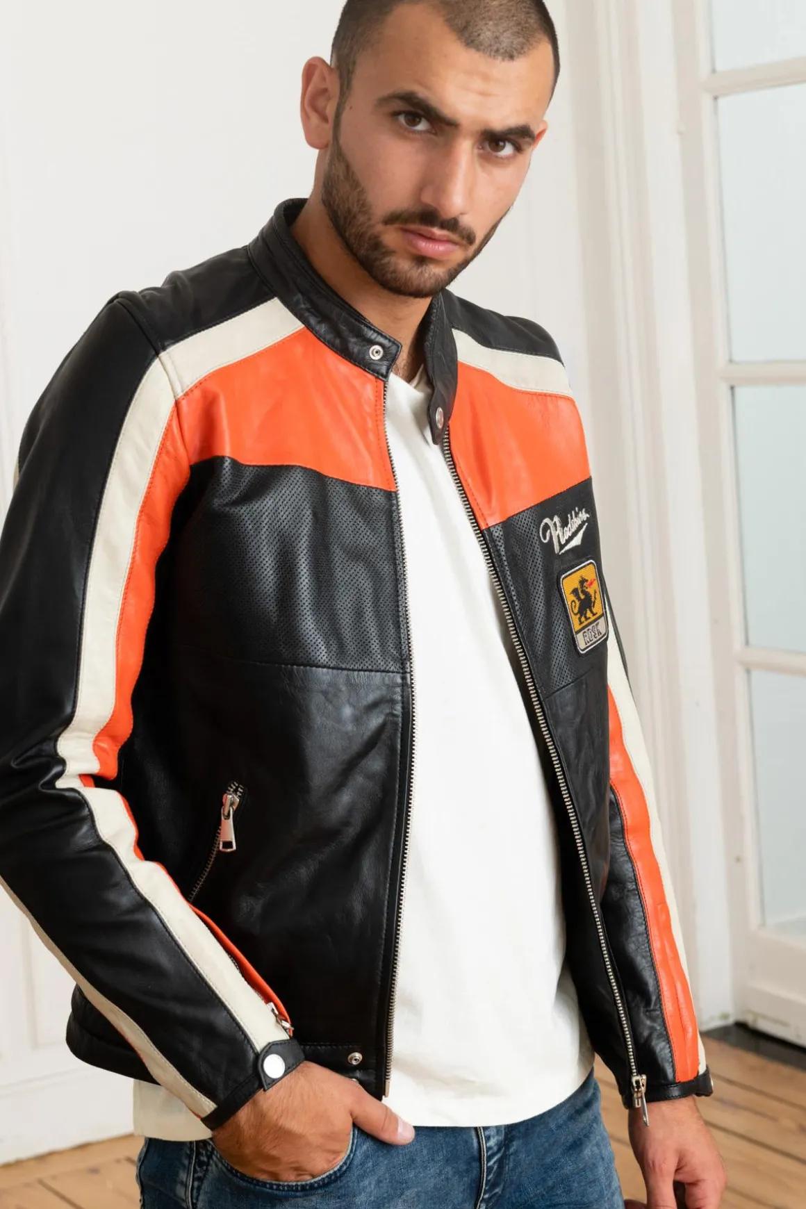 Blouson Homme Redskins Noty Tripway Black Orange White