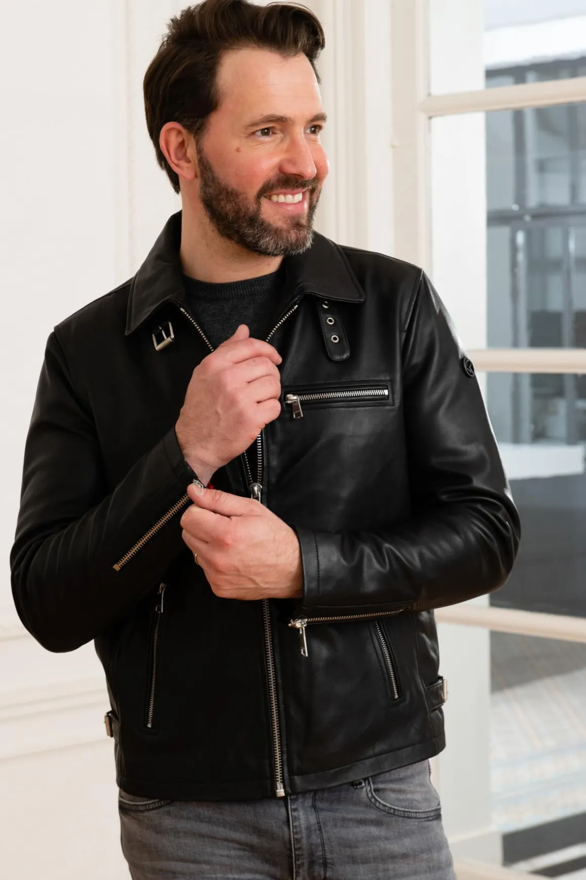 Blouson Homme Redskins Rider Stoner Black