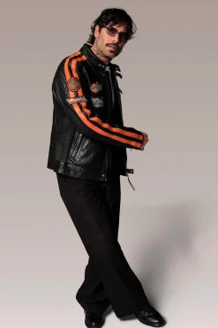 Blouson Homme Redskins Ripper Calista Black Orange