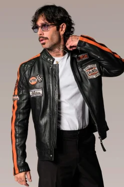 Blouson Homme Redskins Ripper Calista Black Orange