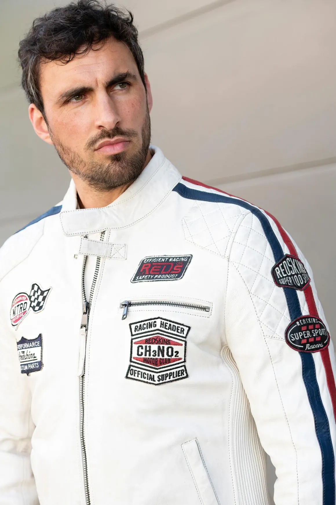 Blouson Homme Redskins Ripper Calista Ice Navy Red