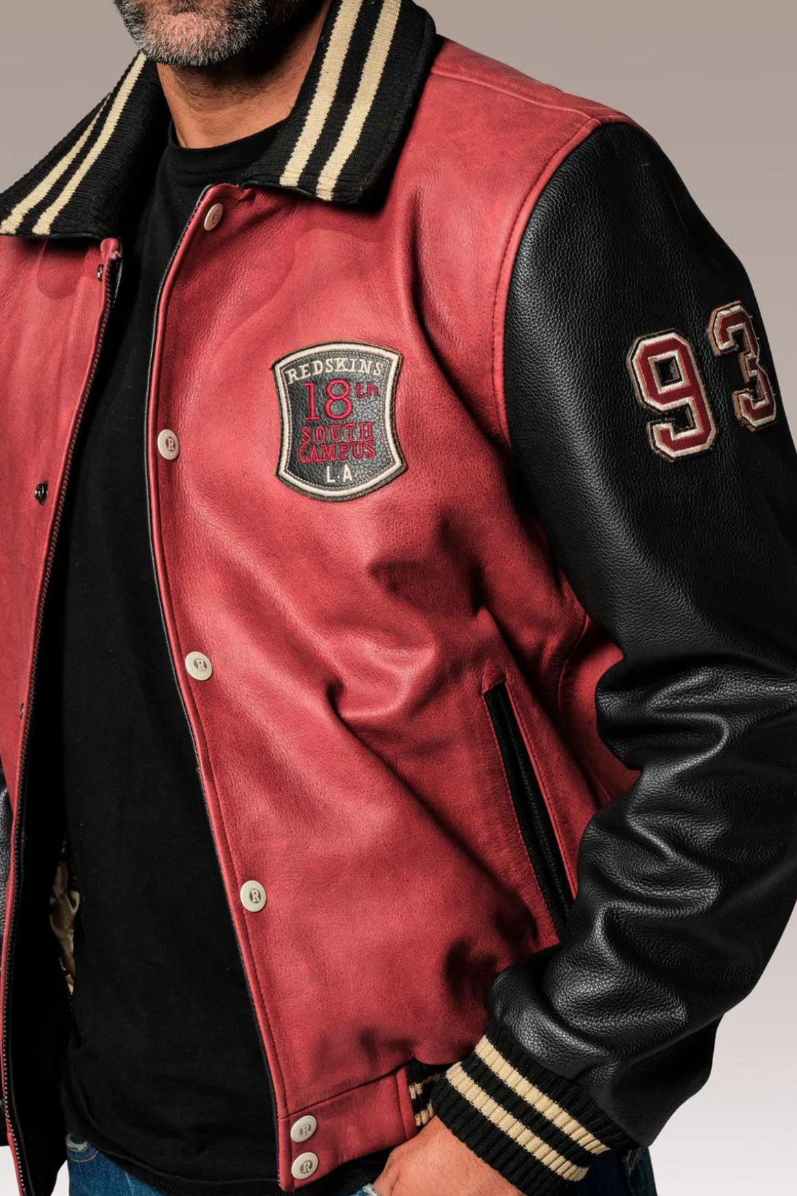 Blouson Homme Redskins Skateboard Cohiba Red/Black