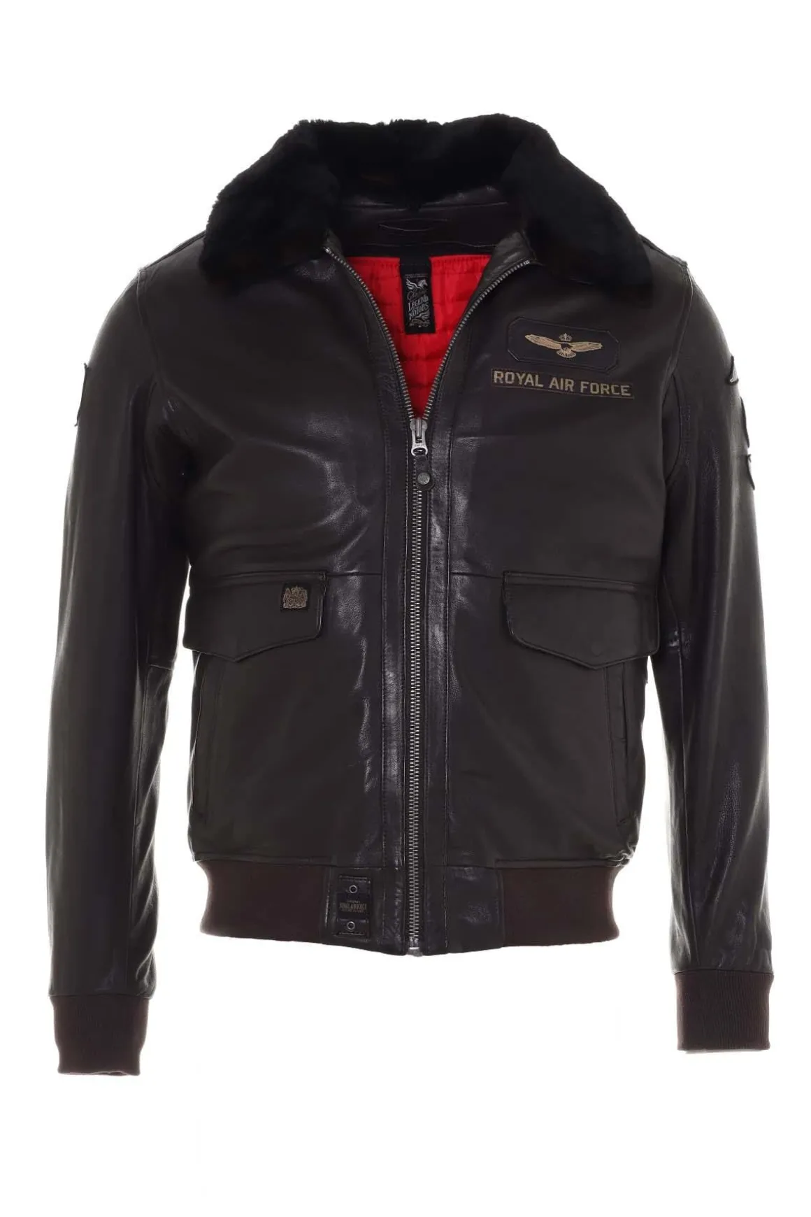 Blouson Homme Royal Air Force Berliner Dark Brown