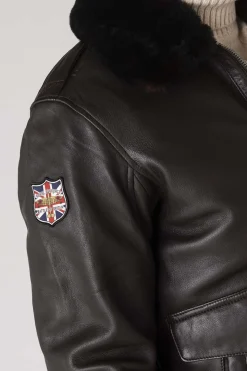 Blouson Homme Royal Air Force Berliner Dark Brown
