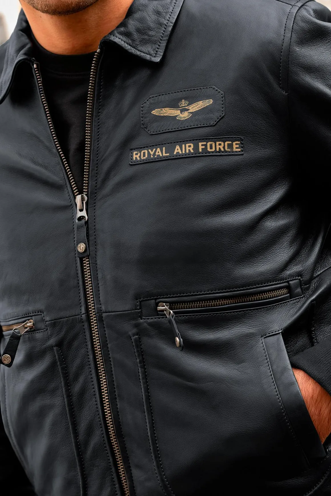 Blouson Homme Royal Air Force Trenchard Navy