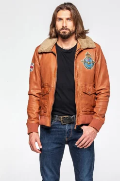 Blouson Homme Royal Air Force Britten Havane