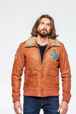 Blouson Homme Royal Air Force Britten Havane