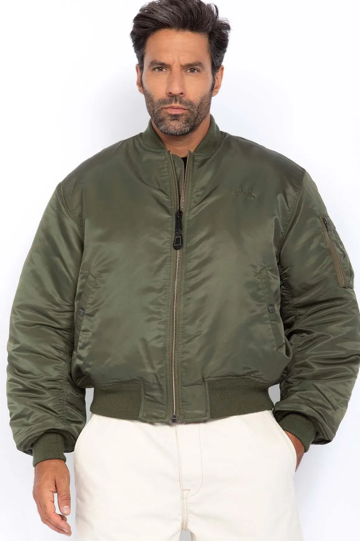 Blouson Homme Schott Airforce90Rs Army Kaki