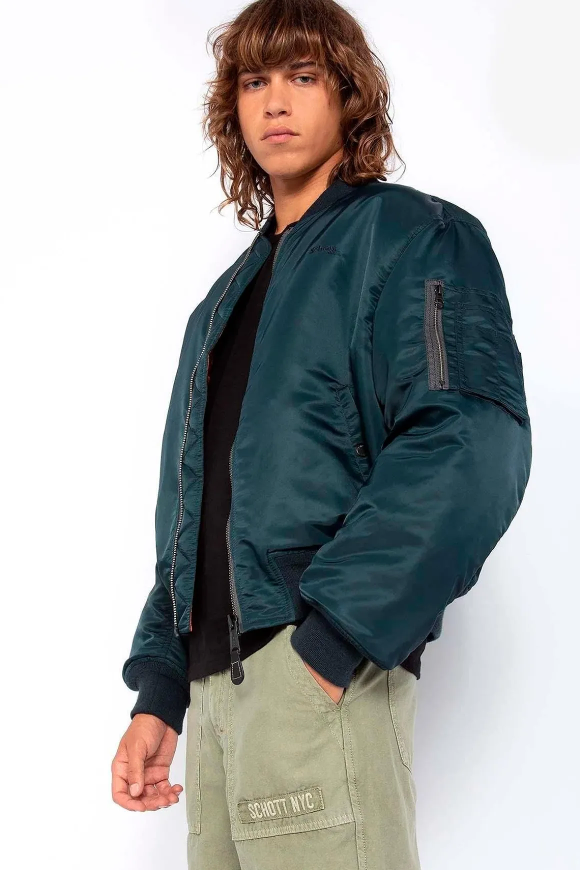Blouson Homme Schott Airforce90Rs Navy