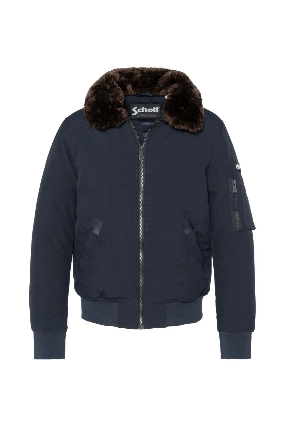 Blouson Homme Schott Airlines Navy / Brown