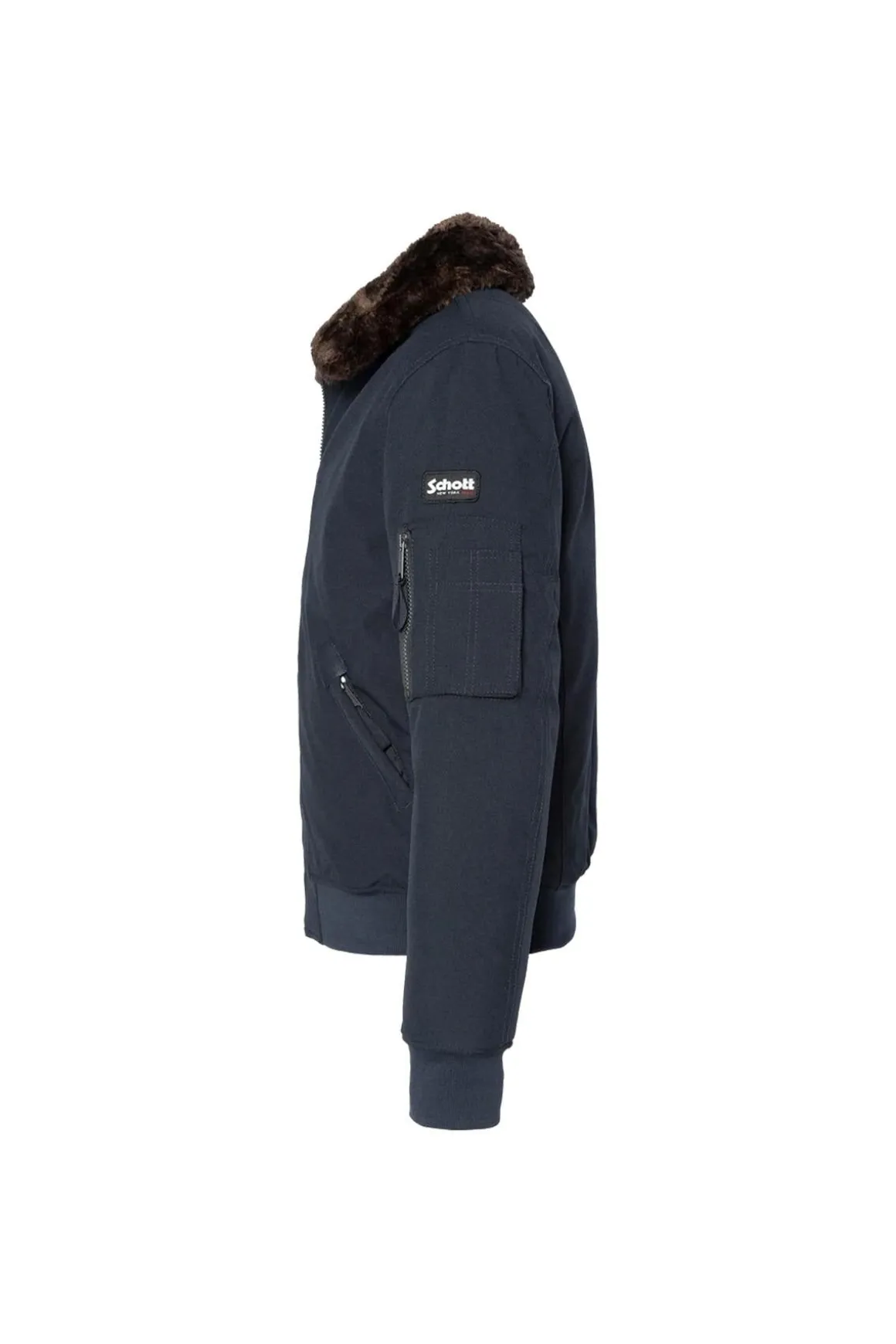 Blouson Homme Schott Airlines Navy / Brown