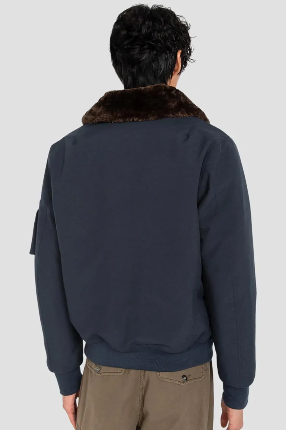 Blouson Homme Schott Airlines Navy / Brown