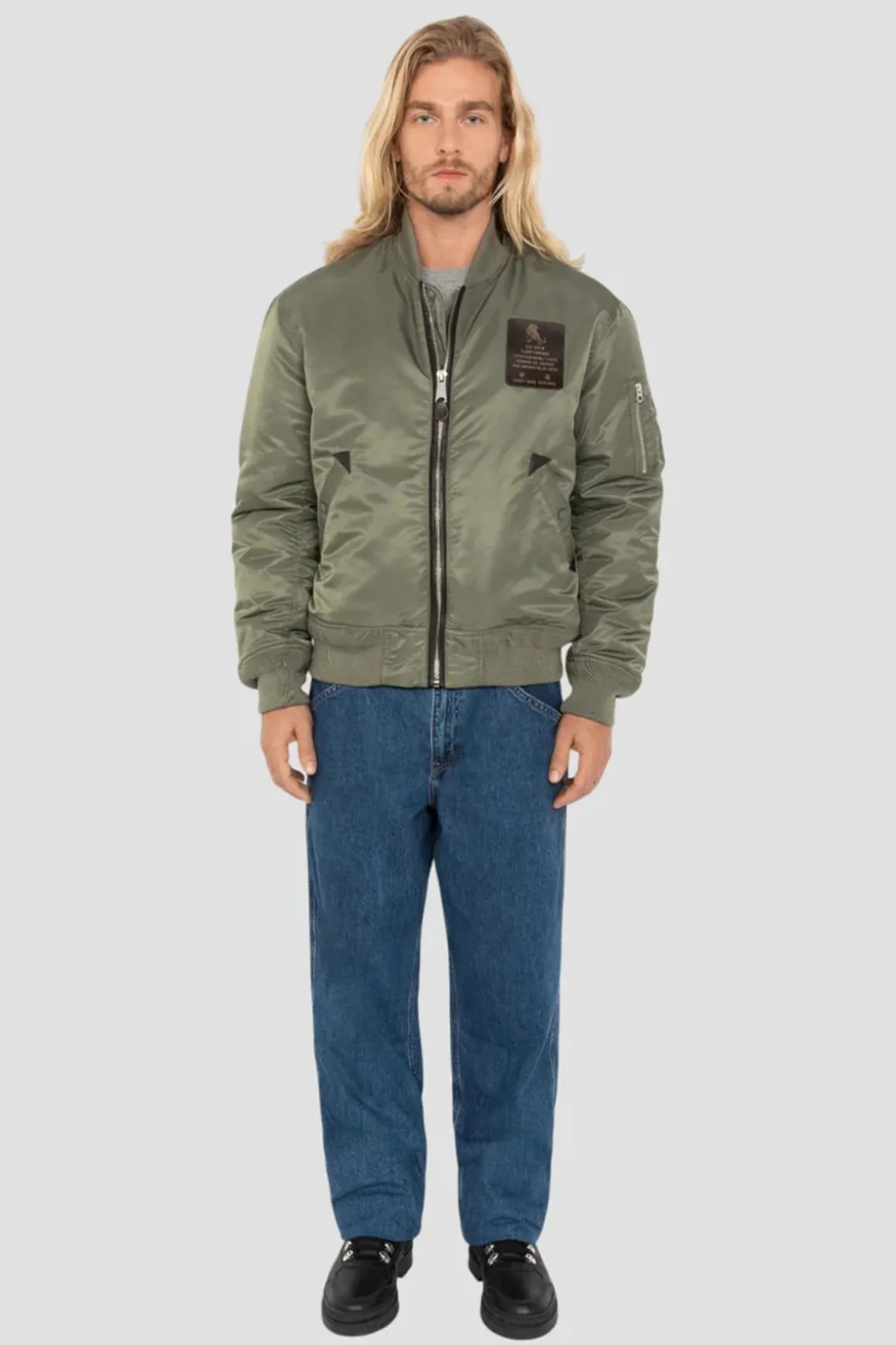 Blouson Homme Schott B40Rs Sage Kaki
