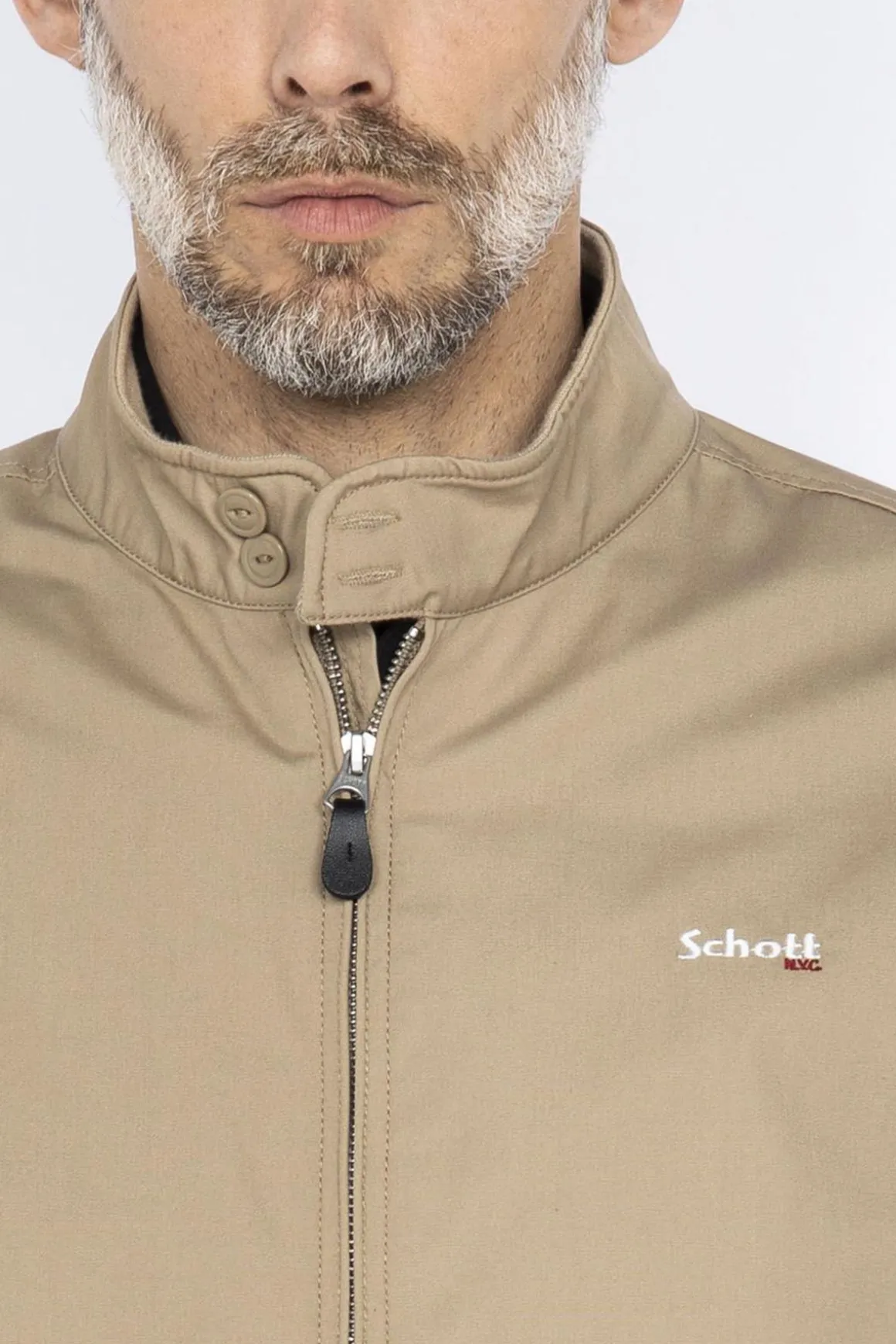 Blouson Homme Schott Cabl1220 Lt Beige