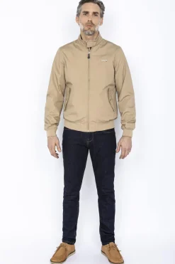 Blouson Homme Schott Cabl1220 Lt Beige